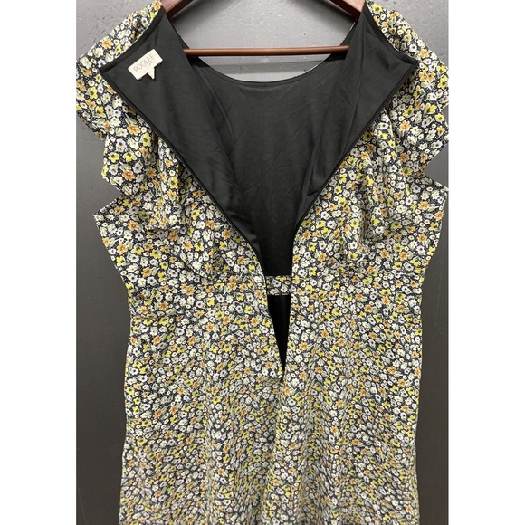 Roolee Mom Dress XL Floral Ruffle Knee Length Short Sleeve Nursing Breastfeeding - Picture 6 of 10